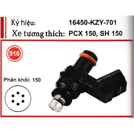 Kim phun xăng xe PCX 150cc, SH 150cc (6 lỗ)