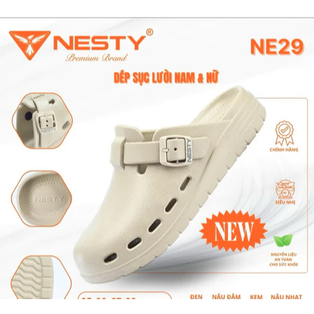 NE29 - DÉP LƯỜI QUAI GÀI THƯƠNG HIỆU NESTY CHẤT LIỆU EVA MÃ