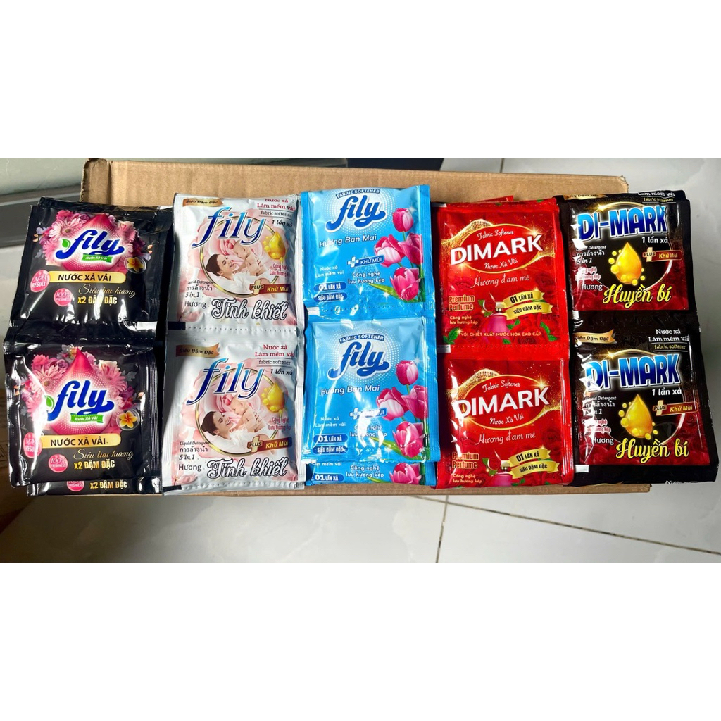 <Đại Lý Chính Hãng> Nước xả dây Thái Lan Fily/Dimark cao cấp 1 lần xả đậm đặc mềm vải, thơm quần áo 