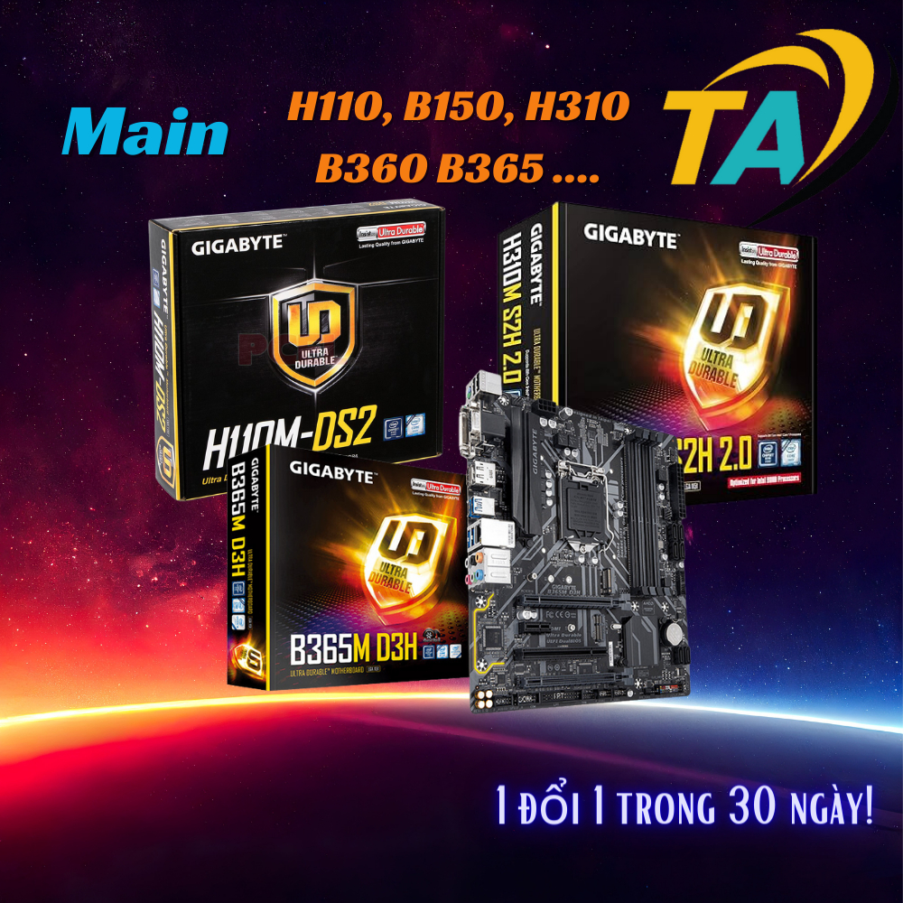 Mainboard - Bo Mạch Chủ b150 h310 b360 b365