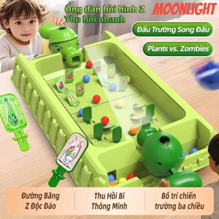 Đồ chơi board game Đồ Chơi Bắn Bi Hạt Đậu Xanh –Bàn Đấu Thực Vật Chiến Đấu, Tương Tác Cha Mẹ & Bé,Thiết Kế Bật Nảy Nhanh