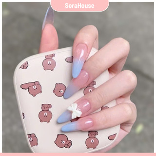  Móng tay giả Nail Box giả Ombre Hồng Xanh - Cho Nàng Dễ thương Thanh lịch Hẹn Hò Dự Event Quà tặng | Z103 