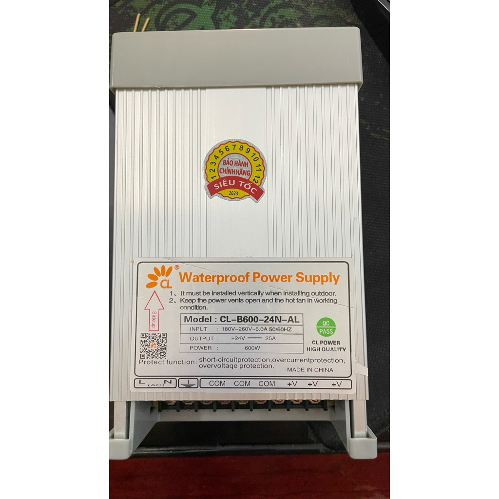 BỘ CHUYỂN NGUỒN 24V-25A/600W NGOÀI TRỜI - NGUỒN ĐÈN LED 24V-25A/600W NGOÀI TRỜI CHÍNH HÃNG CL