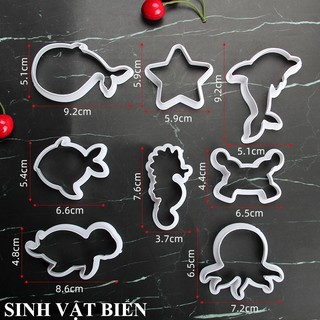 Bộ 8 khuôn nhựa cutter OCEAN ( DANANGBAKINGTOOL 2601.100 )