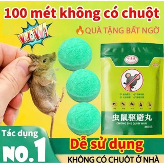 Viên Đuổi Chuột Băng Phiến, Viên Đuổi Chuột Siêu Mạnh, Viên Đuổi Chuột Thảo Dược An Toàn, Long Não Đuổi Chuột trong nhà