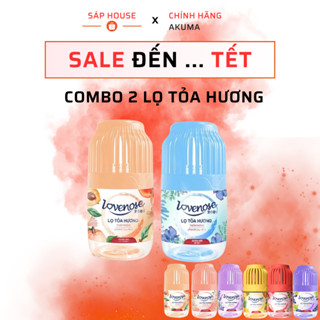  Combo 2 Lọ tỏa hương Lovenose hương thơm tự nhiên dễ chịu sáp thơm phòng khử mùi thế hệ mới 45 ngày - 180ml 