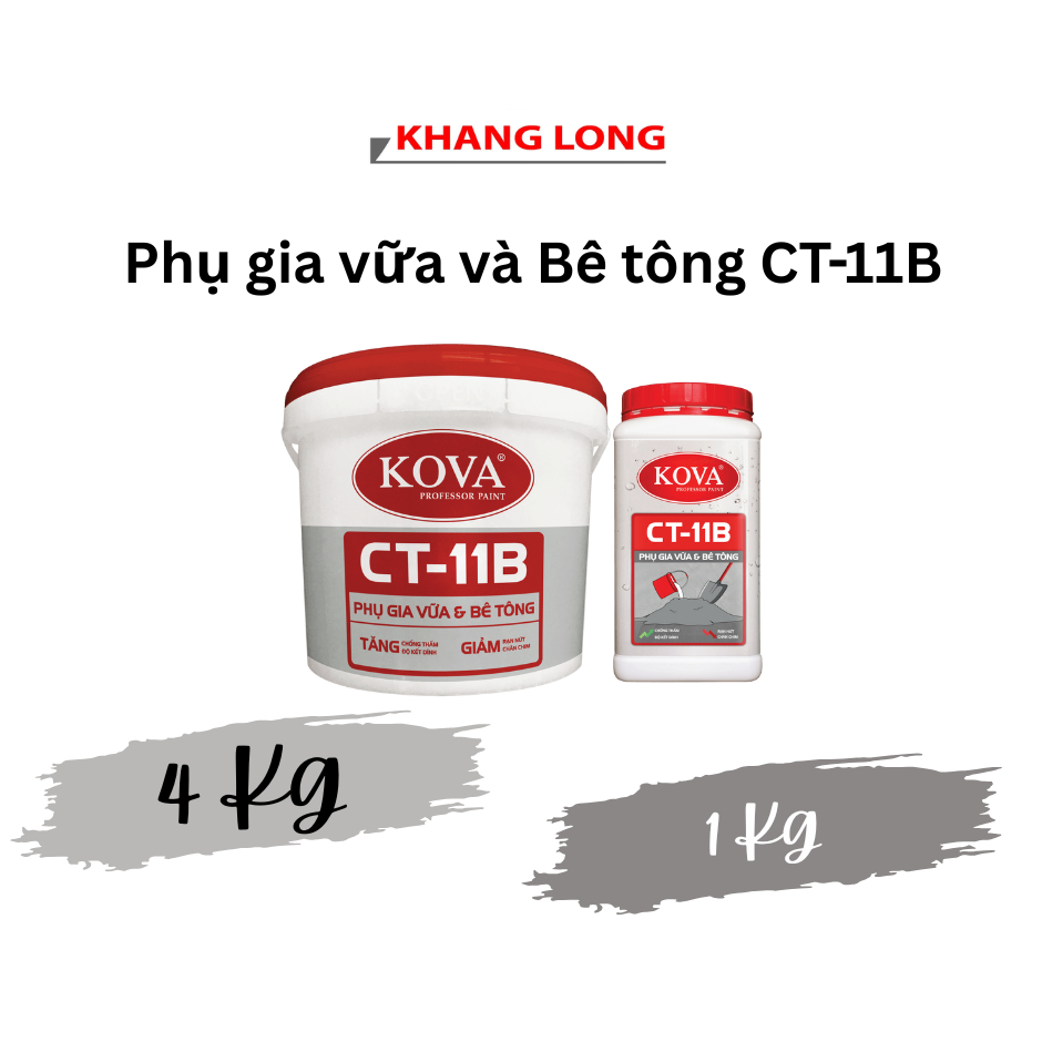 CHẤT PHỤ GIA CHỐNG THẤM KOVA CT-11B – Ngăn Thấm Nước, Chống Nứt