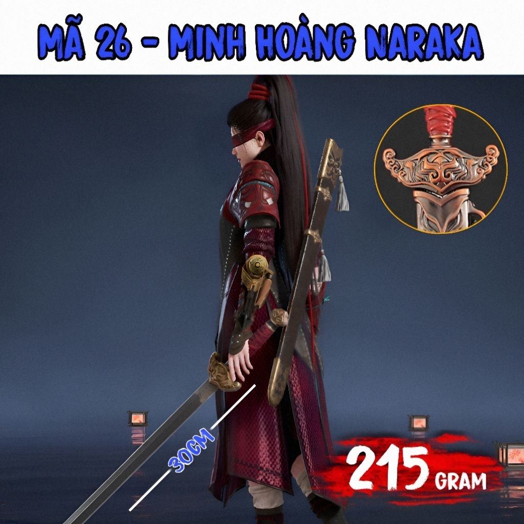 Mô hình trang bị Minh Hoàng Naraka dài 30cm - Hoàng mô hình