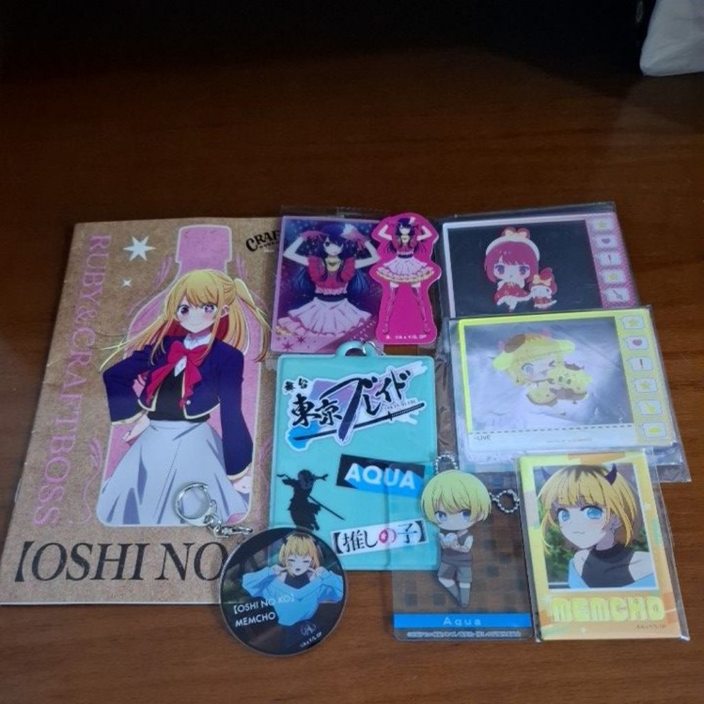 Tổng hợp goods móc khóa, card Oshi no Ko