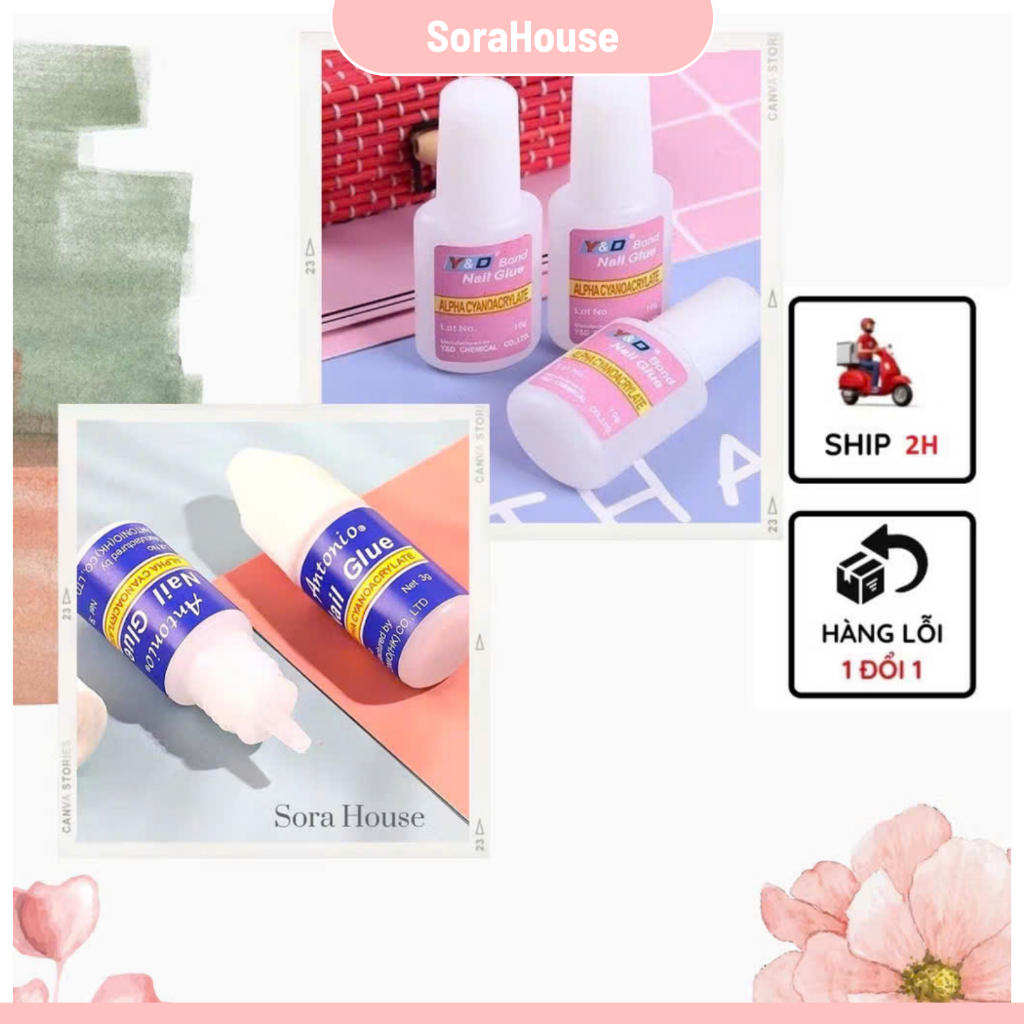 Keo Dán Móng Tay Giả - Dán Nail Hàng Chuẩn Loại 1, Siêu Chắc Siêu Dính Chống Bung, Dễ Dán