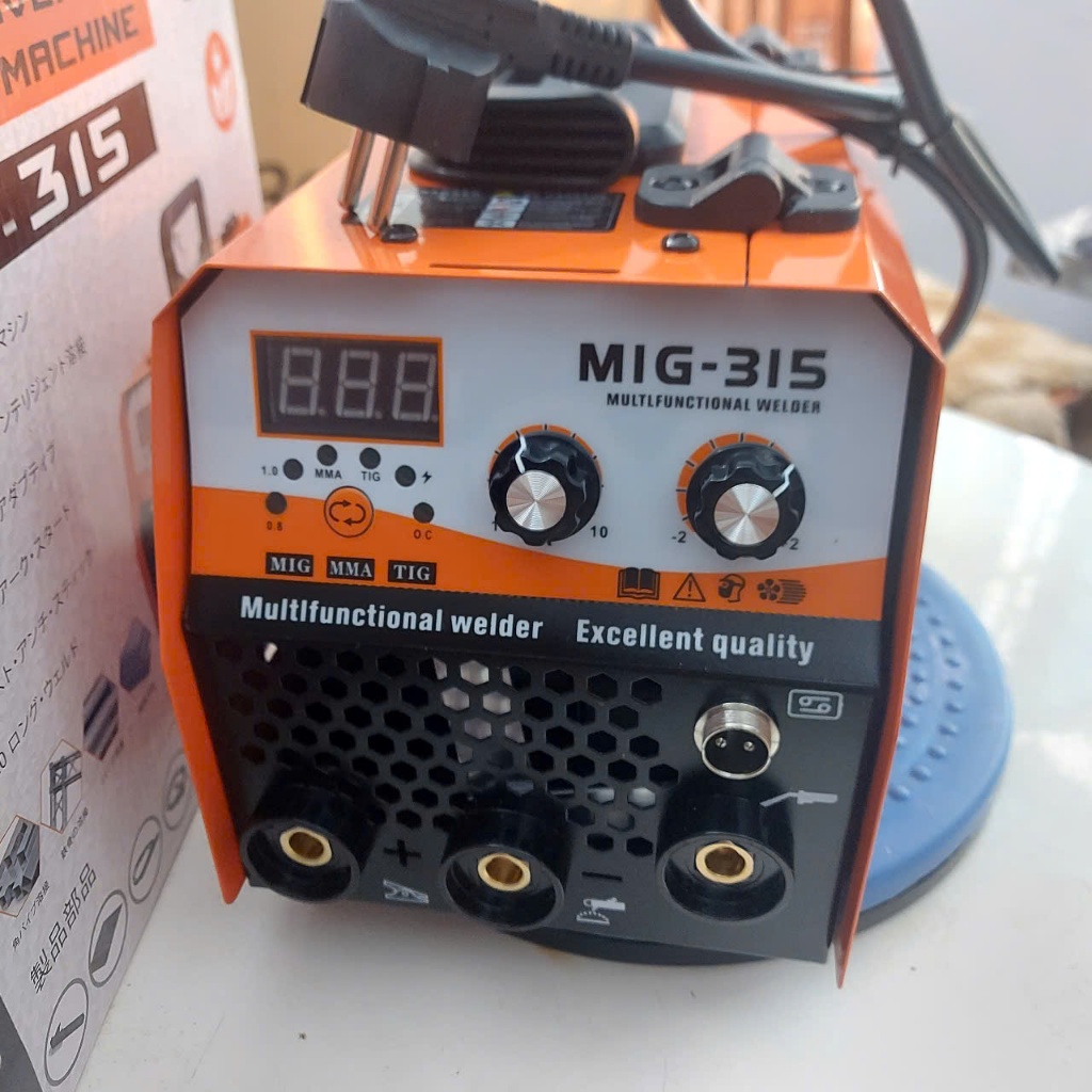 (TẶNG 2 CUỘN DÂY)Máy hàn mig không khí cộng que 315 công suất 31500W chinh hãng của nhà nakata,benza