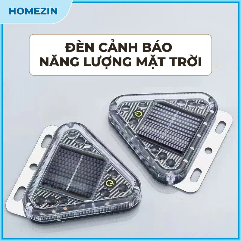 Đèn hậu cảnh báo năng lượng mặt trời hình tam giác