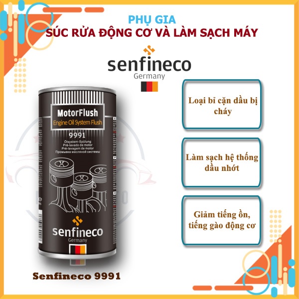 Dung Dịch Súc Rửa Động Cơ - Senfineco Motor Flush Engine Oil System Flush 9991 [443ML]