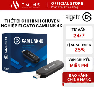 Thết bị ghi hình chuyên nghiệp Elgato CamLink 4K hỗ trợ độ phân giải 3840x2160p30