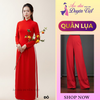 Quần lụa nữ ống rộng Mango form suông cao cấp mặc áo dài nhiều màu size S–3XL đi làm đi chơi.