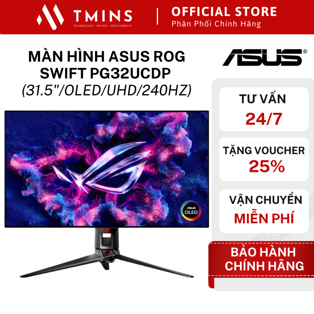 Màn hình ASUS ROG Swift PG32UCDP (31.5 inch/OLED/UHD/240Hz)-Hàng chính hãng.