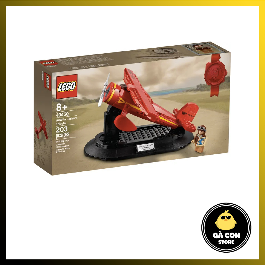 Đồ chơi lắp ráp 40450 Amelia Earhart Tribute - Máy bay của Amelia Earhart Tribute ( Hàng có sẵn )