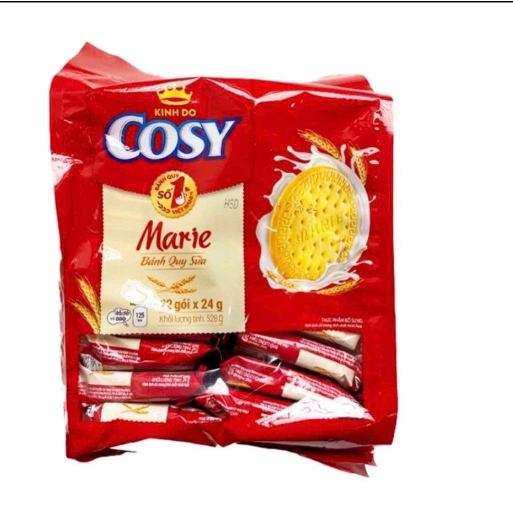 ( Giá sỉ 4 Gói) Bánh quy sữa Marie Cosy Kinh Đô túi to 480g, Bánh cosy.