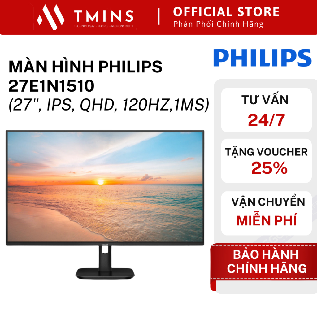 Màn hình PHILIPS 27E1N1510(27in, IPS, QHD, 120Hz,1Ms) - Hàng chính hãng