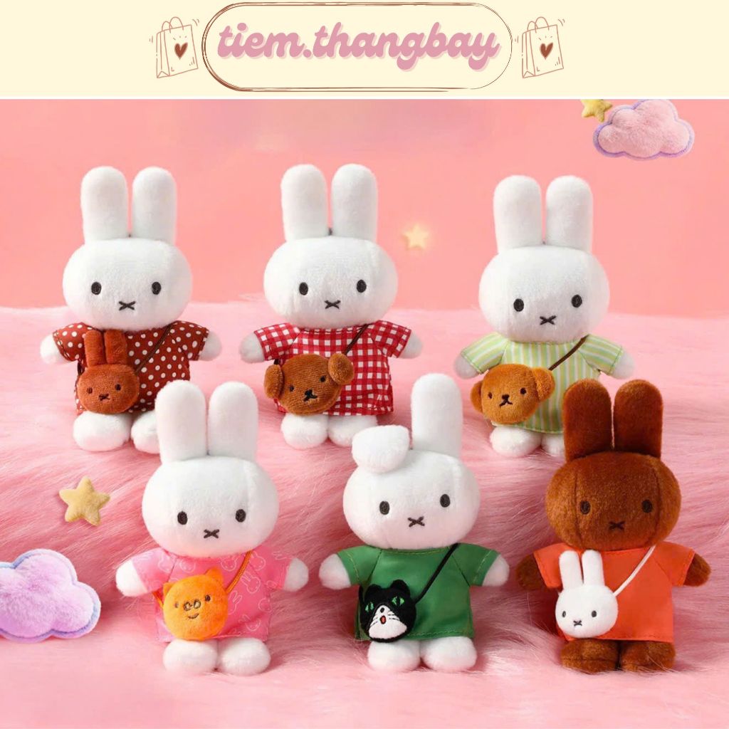 (Đọc kĩ mô tả) (AUTH) (CÓ SẴN) HỘP MÙ - BLIND BOX VIPO MIFFY PLUSH KEYCHAIN MINI BAG (Box lẻ)