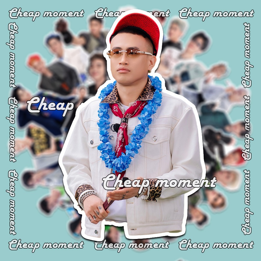 Sticker  Hustlang Robber ver1 Anh trai say hi  ATSH trang trí mũ bảo hiểm, laptop sổ tay