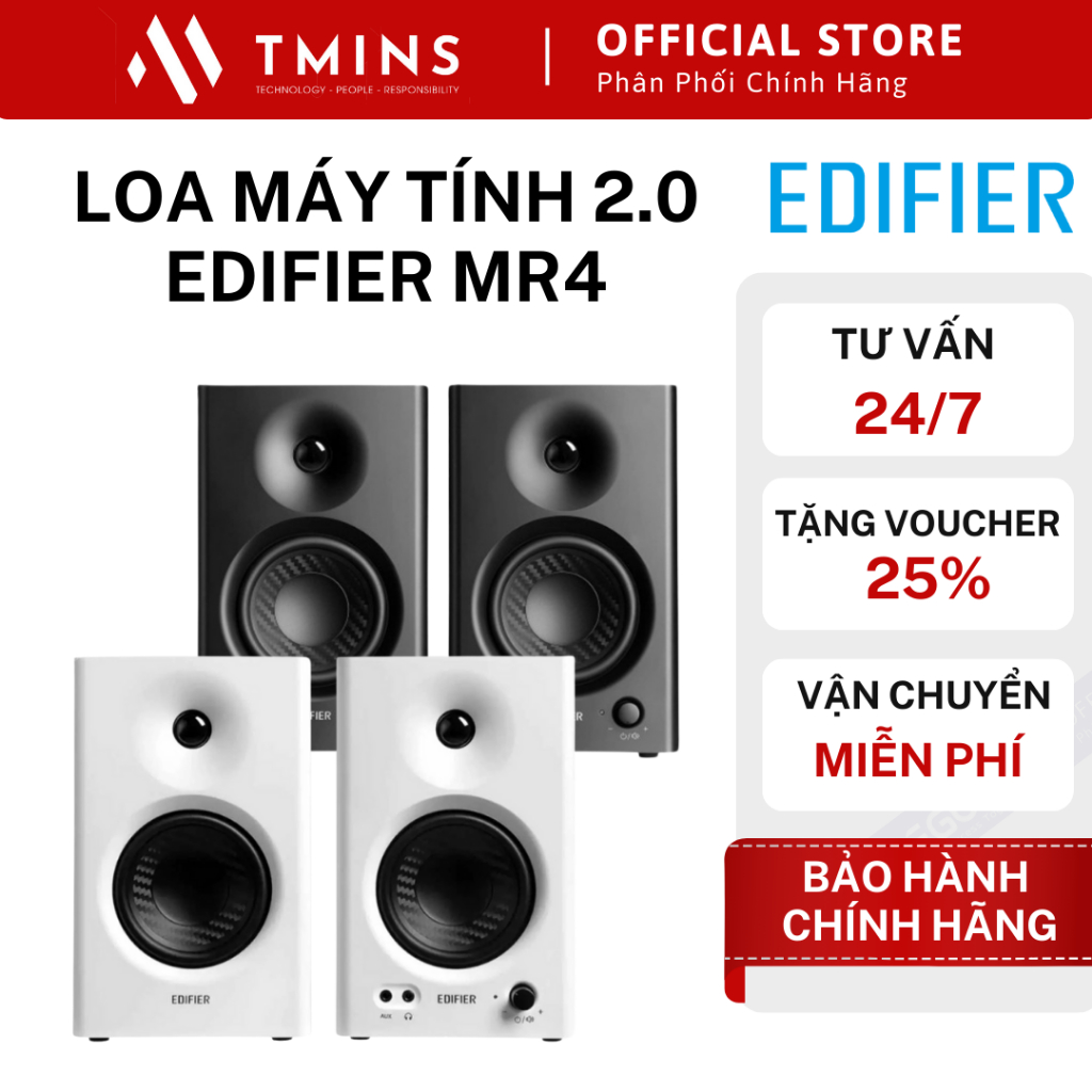 Loa máy tính 2.0 EDIFIER MR4 - Hàng chính hãng