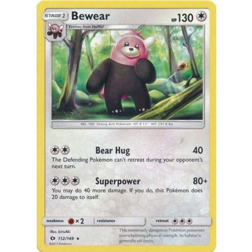 [Thẻ bài Pokemon TCG] Bewear - 112/149 - Rare