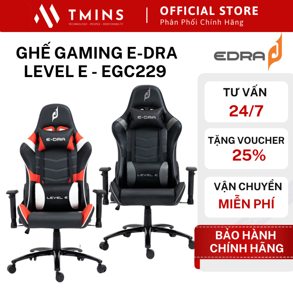 Ghế gaming E-DRA LEVEL E - EGC229 - Hàng chính hãng