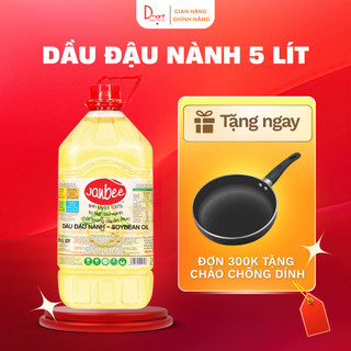  Dầu Đậu Nành Janbee 5 Lít - Dầu Ăn Cao Cấp Nguyên Chất Giàu Dinh Dưỡng Không Cholesterol 
