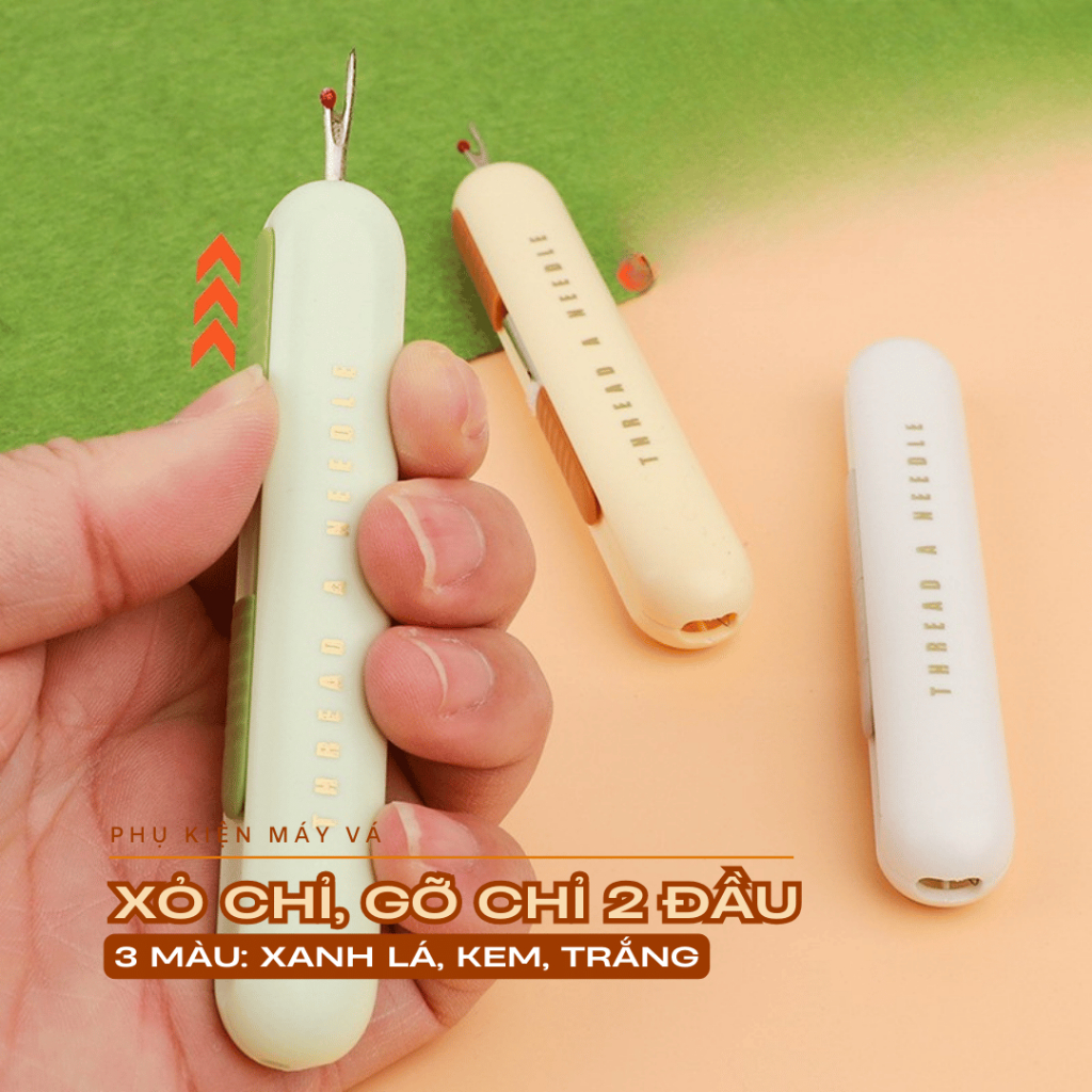GỠ CHỈ, KẾT HỢP XỎ CHỈ QUA KIM - Xỏ Chỉ, Gỡ Chỉ 2 Đầu