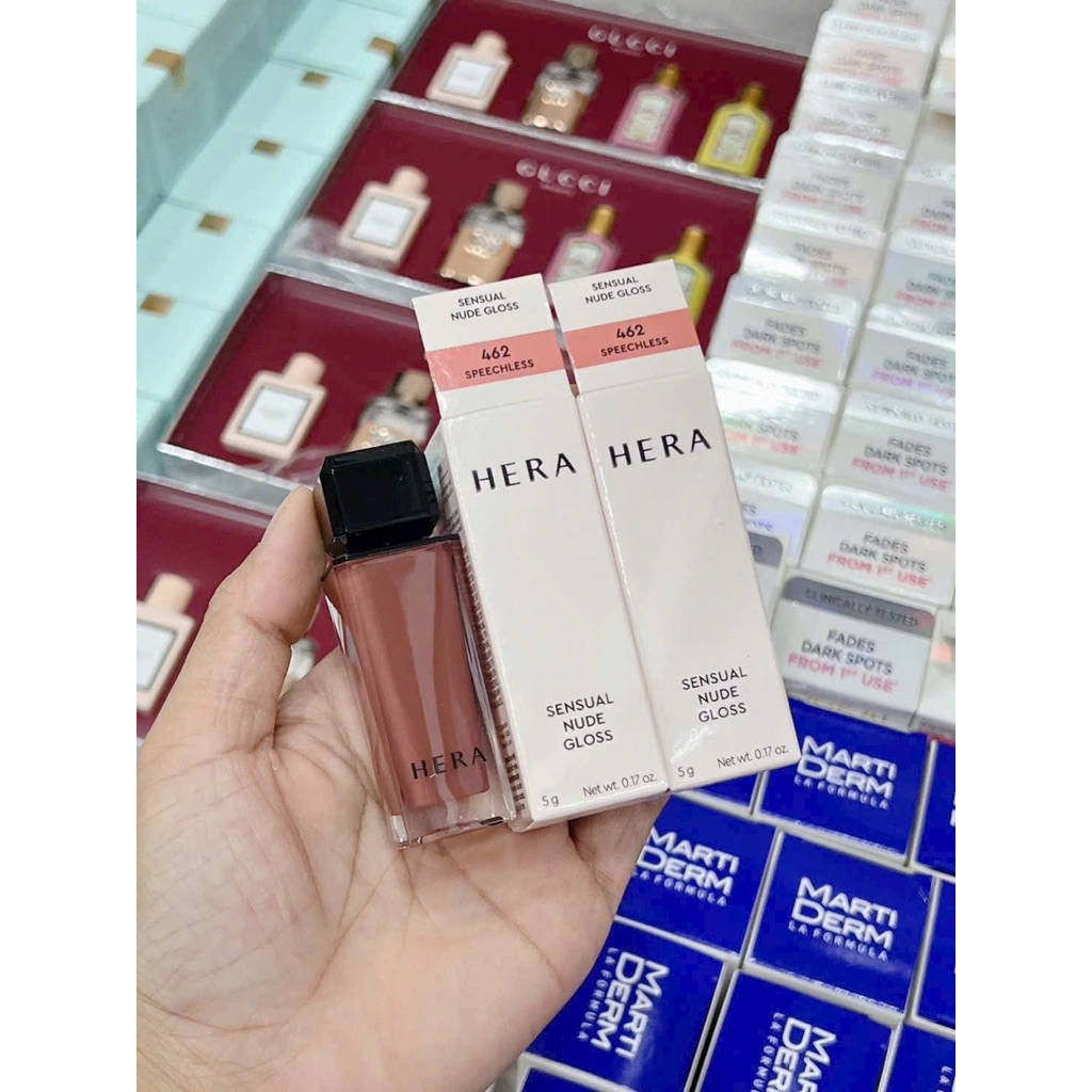 [AUTH 100%] SON HERA SENSUAL NUDE GLOSS FULLBOX #462 SPEECHLESS CAM ĐẤT