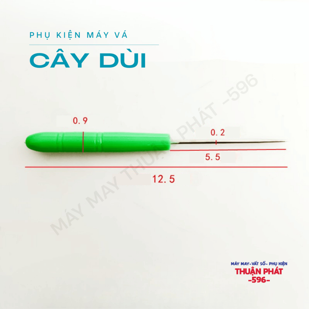 CÂY DÙI MŨI NHỌN DÙNG ĐỂ TẠO LỖ ĐỂ GẮN NÚT, LỘN GÓC VẢI, CỐ ĐỊNH VẢI KHI MAY