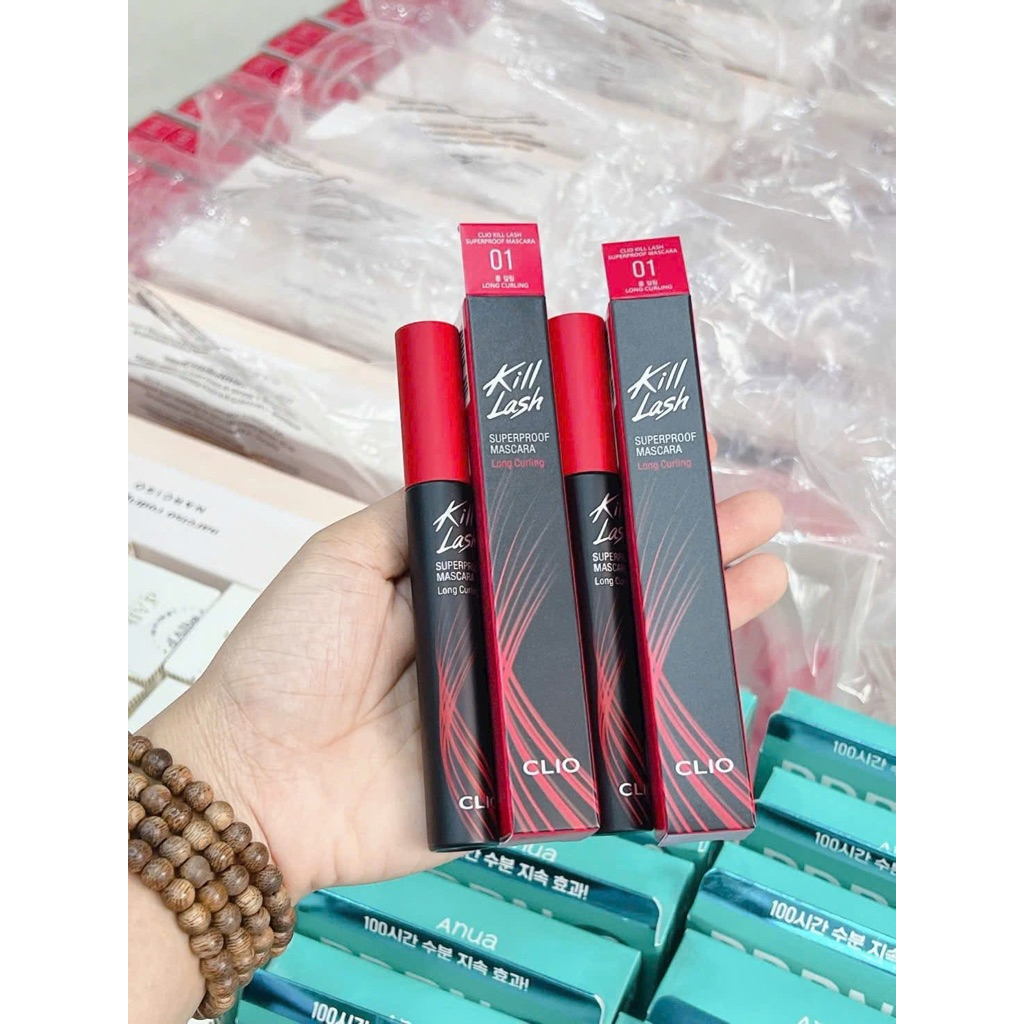 [AUTH 100%] MASCARA CLIO KILL LASH SUPERPROOF #01 LONG CURLING