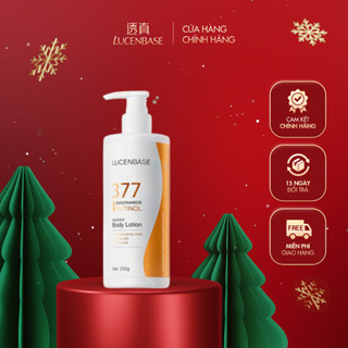  Sữa dưỡng thể 377 Niacinamide Retinol LUCENBASE hỗ trợ khóa ẩm làm sáng da 250ml 