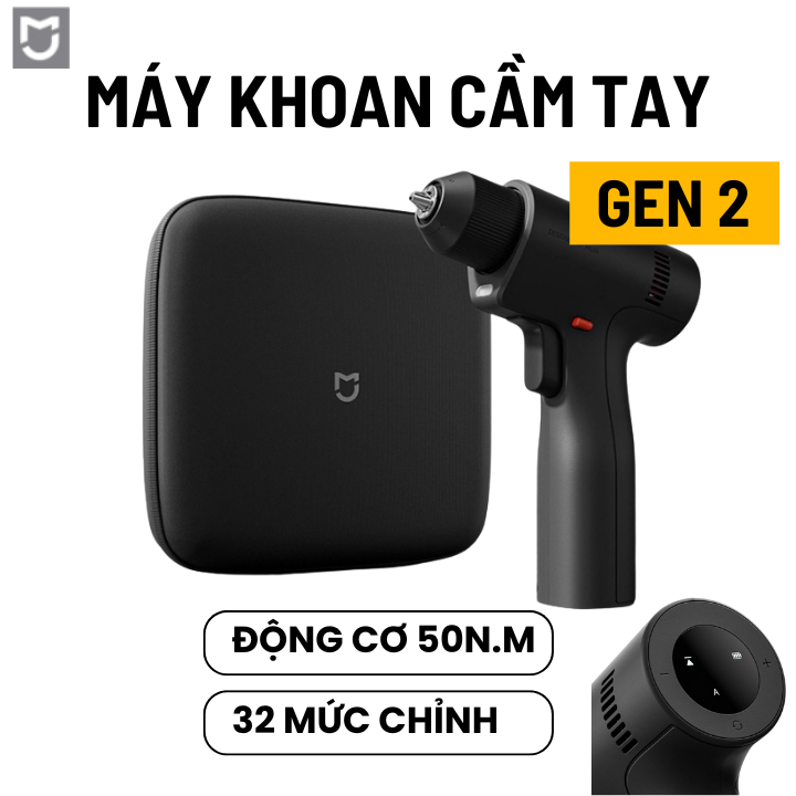 Máy khoan pin cầm tay thông minh Mijia gen 2 MJWSDZ002QW - Máy khoan cầm tay Mijia