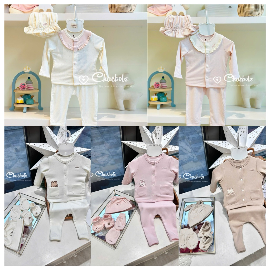 Bộ Quần Áo Dài Tay Sơ Sinh Cho Bé Yêu Embes Newborn