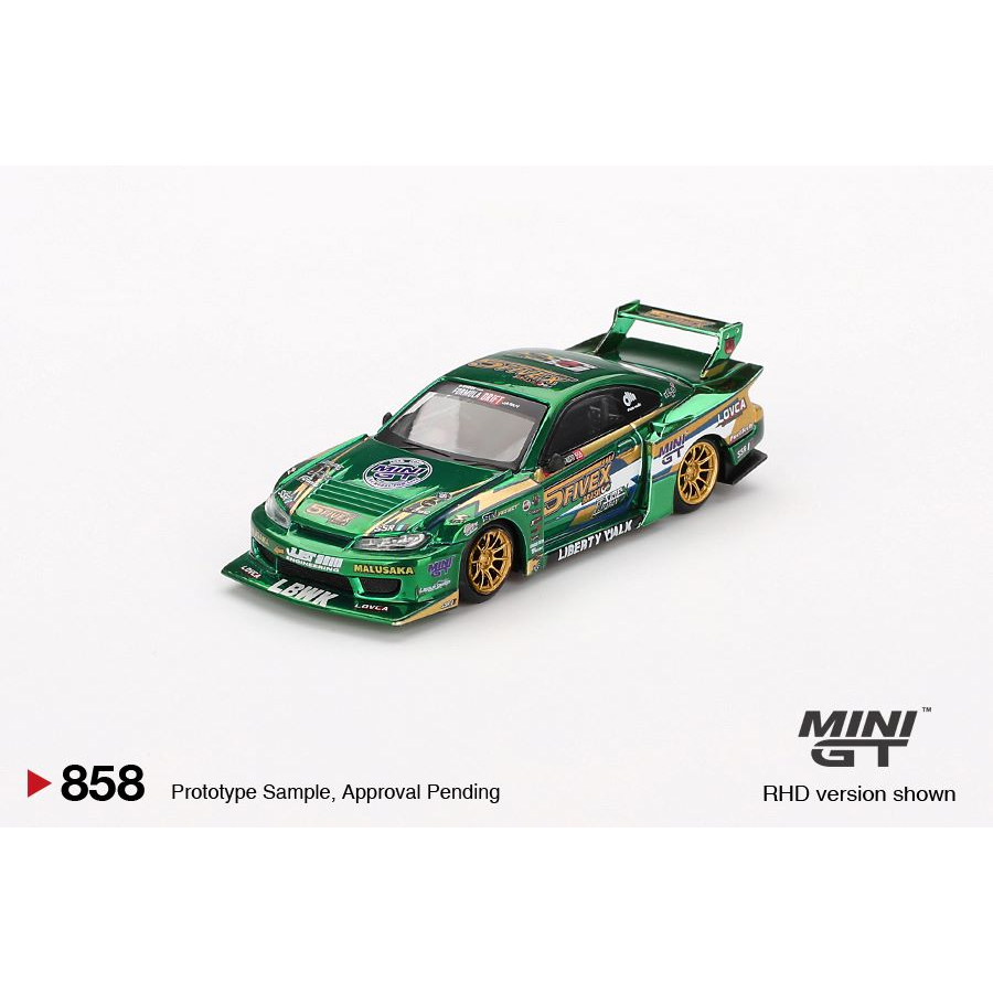 [minigt.vn] Mini GT MGT00858 Nissan LB-Super Silhouette S15 SILVIA LBWK 2024 Fausto Racing (Box)