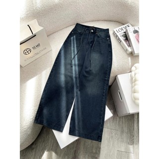  Quần Jean Bigsize Nữ Tú Mỡ Quần Jean Phối Dây Bigsize Thiết Kế Trẻ Trung Đủ size 45-80KG QJ0075 
