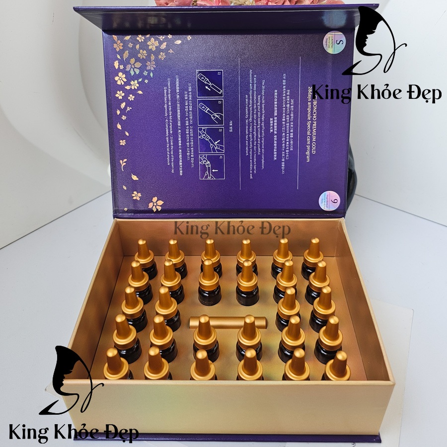 Tế Bào Gốc Guboncho Premium Gold 28 Days Ampoule Special Care Program 28 Ống