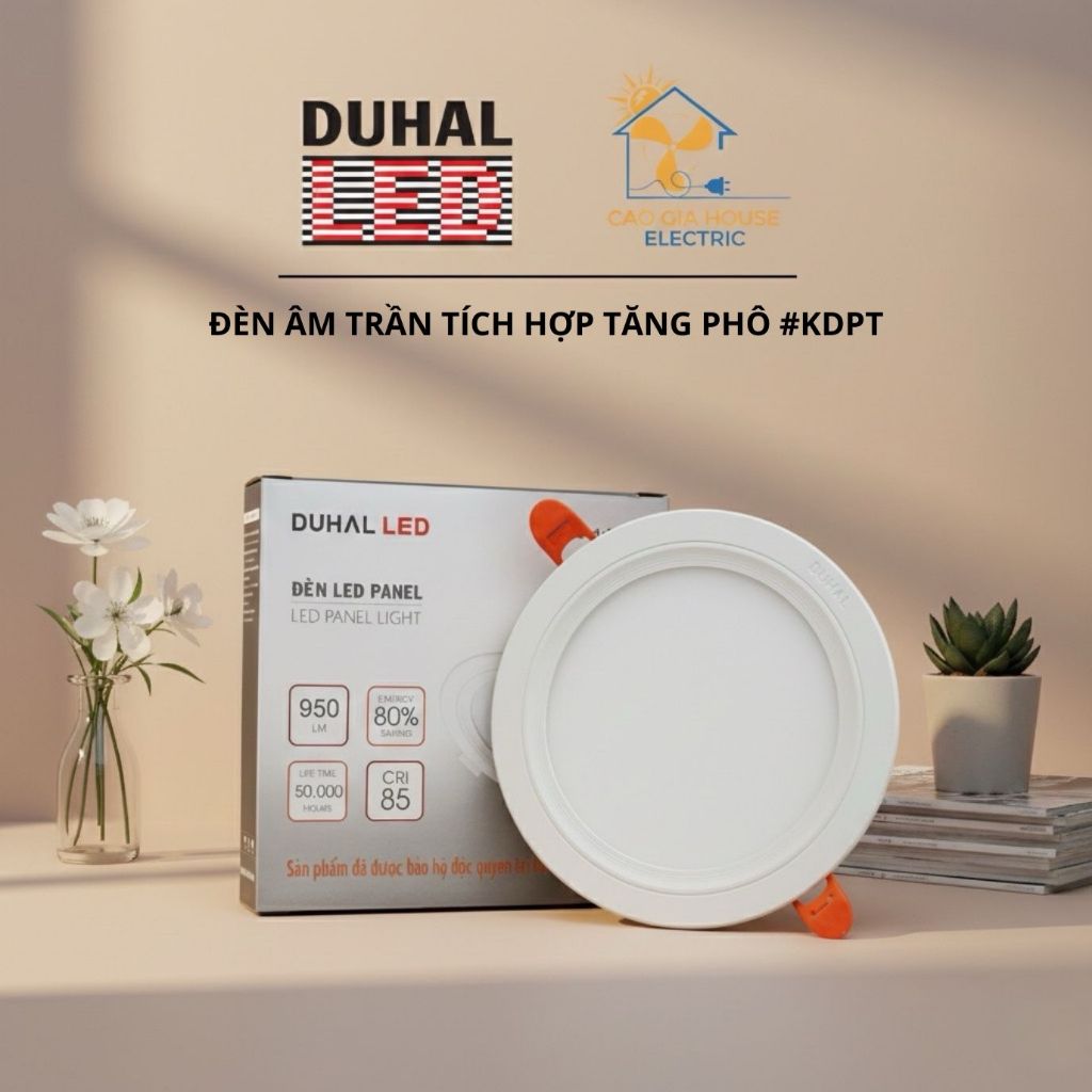 Đèn Panel Âm Trần Tăng Phô Tích Hợp 7W(KDPT207) - 9W(KDPT209) - 12W(KDPT212) DUHAL