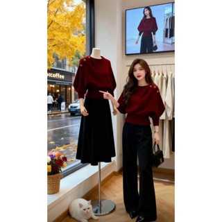  Áo Bigsize Nữ Tú Mỡ Áo Bigsize Thiết Kế Nút Vai Wine Đi Chơi Đi Tiệc Đủ Size 45-80kg AK0373 