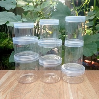  Combo 20 hủ nhựa PET trong suốt 120g - 500g hủ nhựa tròn đựng kem body nắp nhựa nắp nhôm 