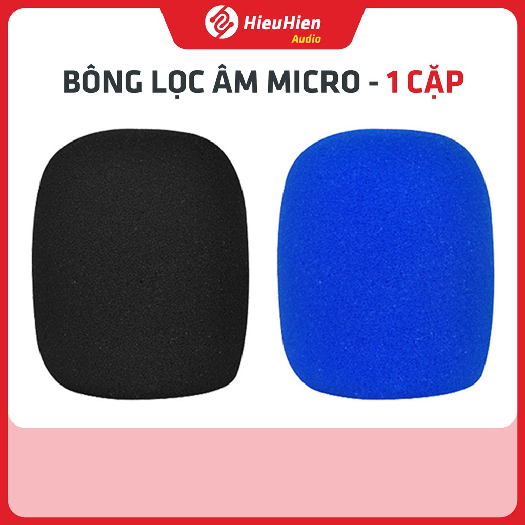 Bông Lọc Micro Karaoke Loại 1 – Giảm Hú, Lọc Âm, Bảo Vệ Micro (Màu Ngẫu Nhiên)
