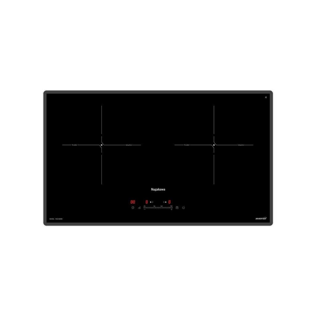 Bếp đôi điện từ Nagakawa UltraSlim NK2C26MB | Nhập Khẩu MALAYSIA | Hệ điều hành kép | BH 5 năm
