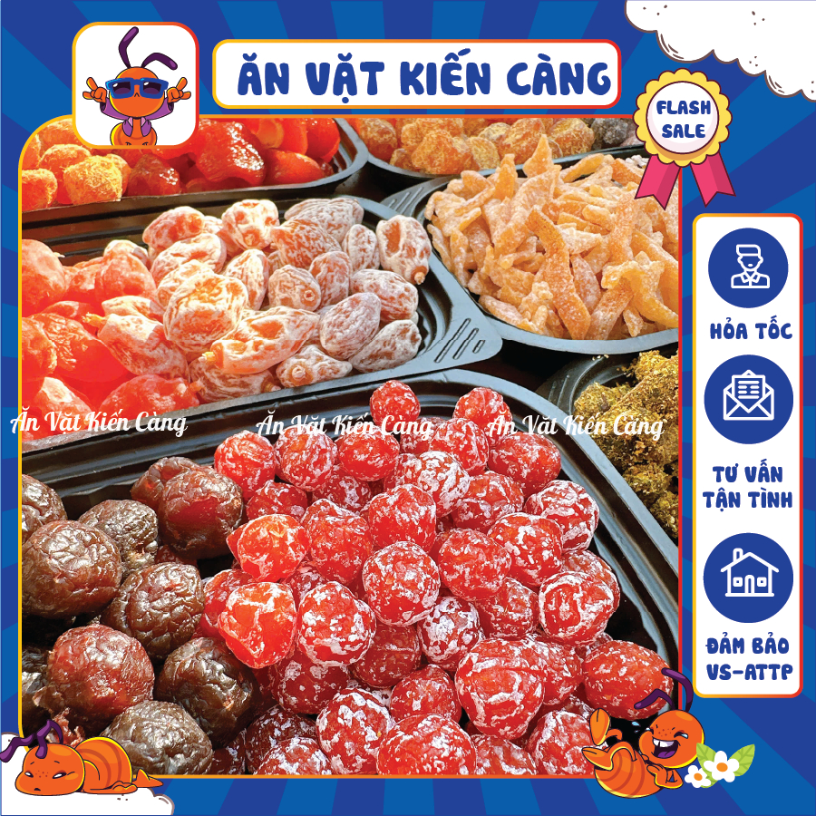 Ô Mai - Mứt Tết Tự Chọn Tổng Hợp, Ô Mai Mix, Ô Mai Me, Ô Mai Xí Muội, Đặc Sản, đồ ăn vặt