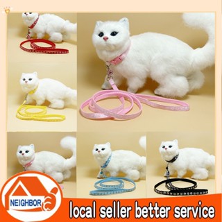  Dây dắt chó mèo thú cưng dạng yếm và vòng cổ dây xích cổ chó mèo 