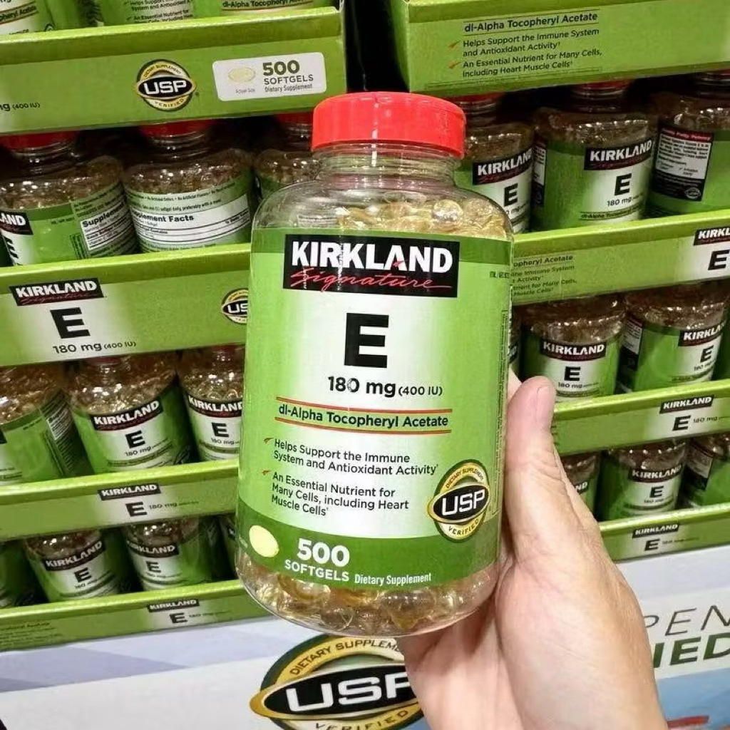 Viên Vitamin E 400 IU 500 Viên Kirkland Của Mỹ, Date 2028 Vitamin E