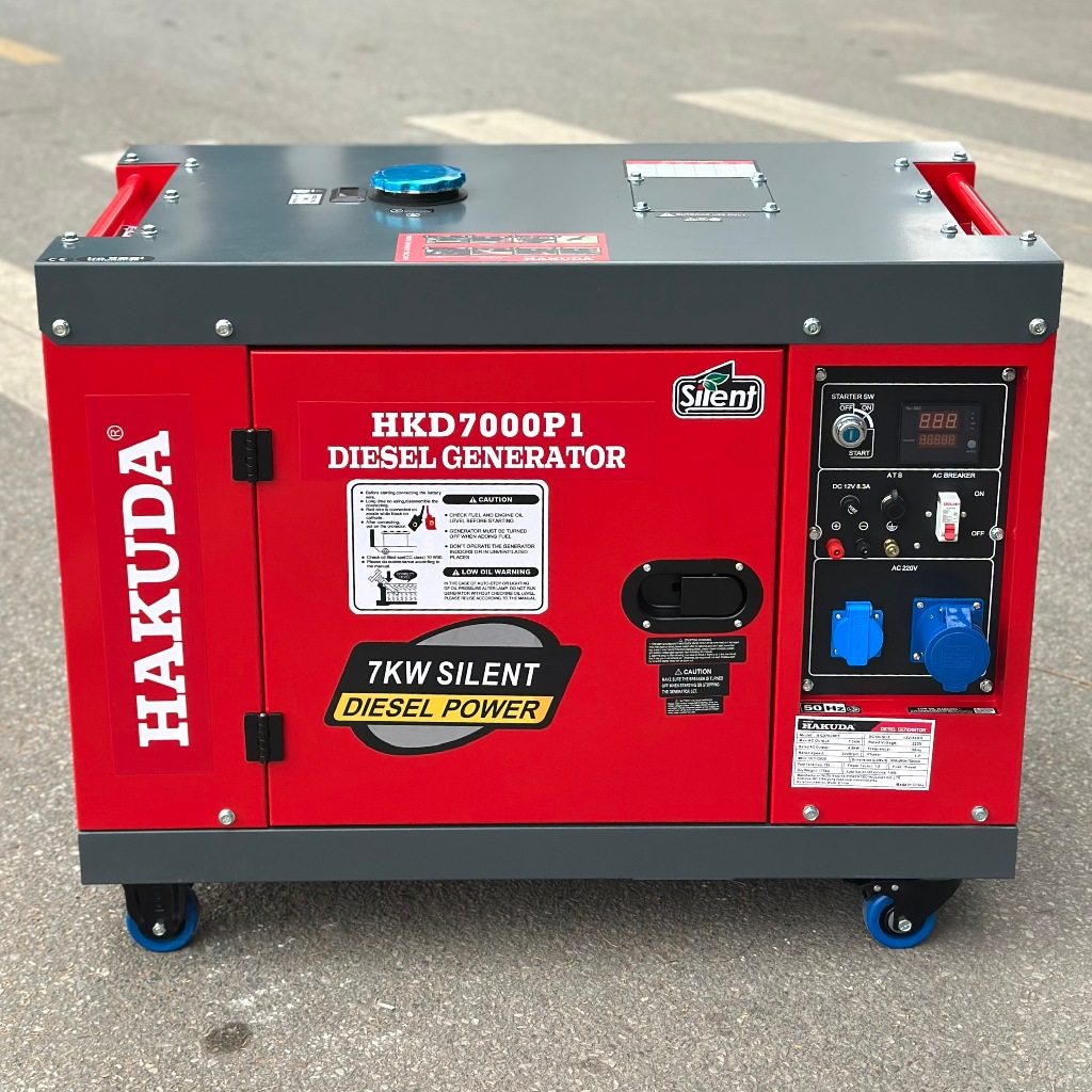Máy Phát Điện Chạy Dầu Hakuda 7KW HKD7000P1 Có Đề Máy Phát Điện Chạy Dầu Hakuda 7KW HKD7000P1