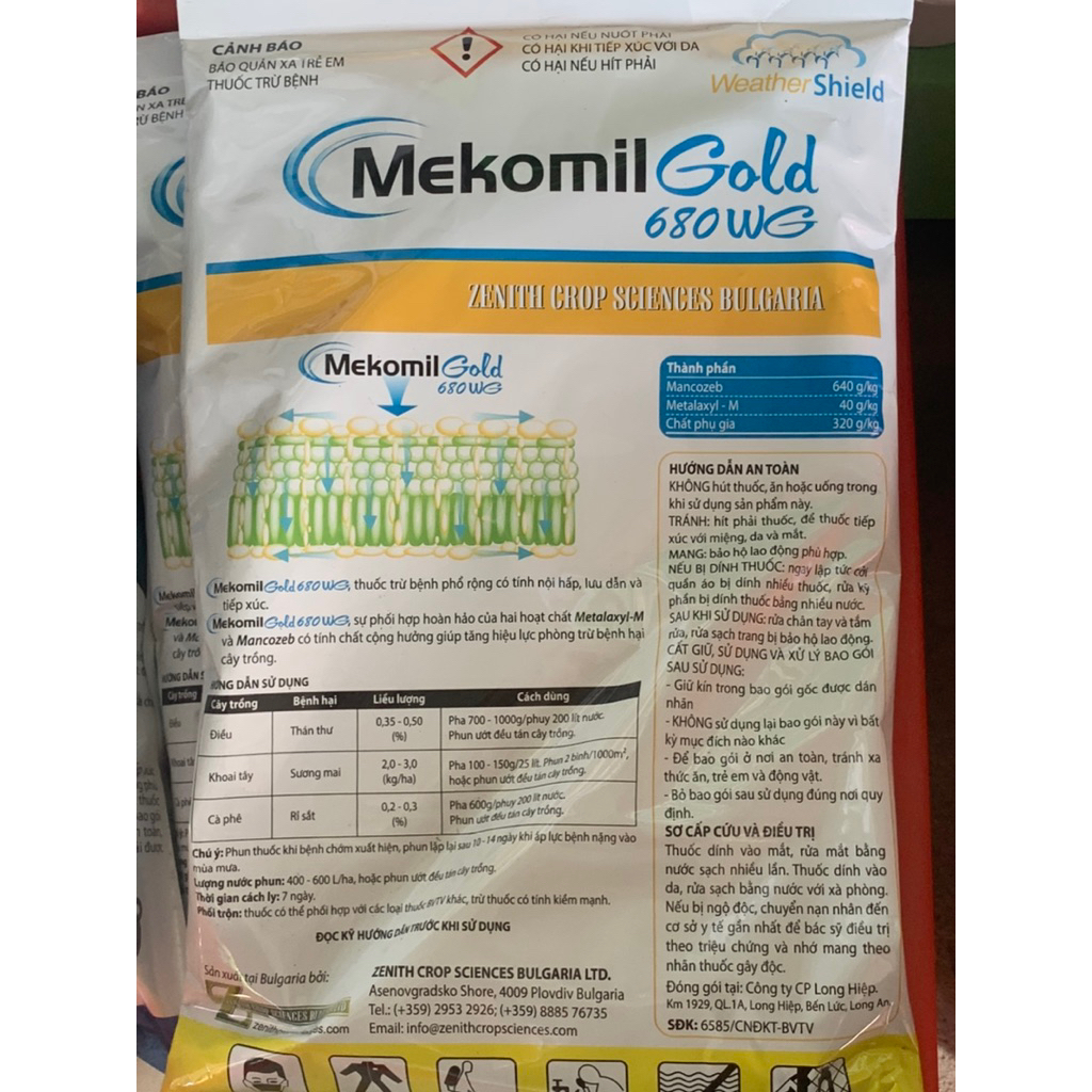 Mekomil 680WG 1Kg dạng cốm Metalaxyl M: lưu dẫn mạnh mẽ bảo vệ tức thì cây trồng