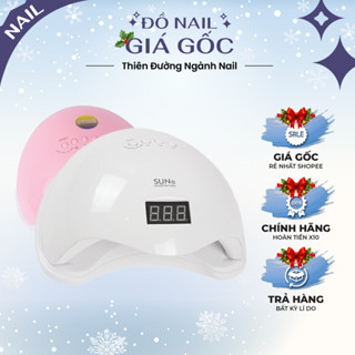  Máy hơ gel SUN 5 UV LED tem xanh 48W 24 bóng đèn - Đèn hơ gel,móng mini  BH 1 tháng  